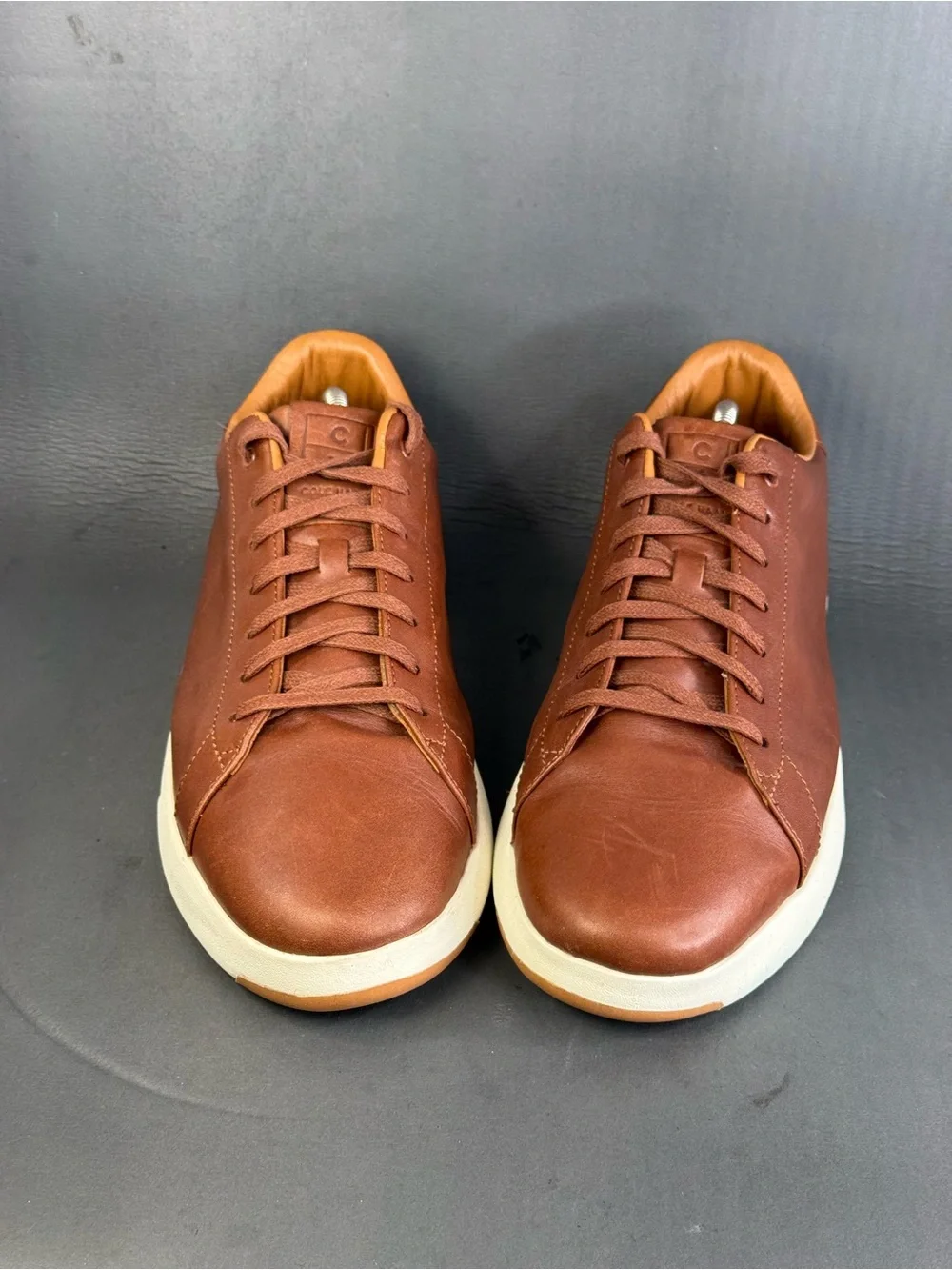 Cole Haan Men's GrandPro Tennis Sneakers Woodbury leather size 12